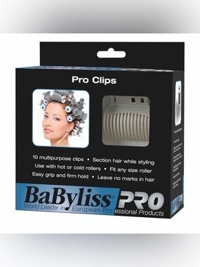 BabylissPRO Clips for Rollers, 10 Count (NEW)